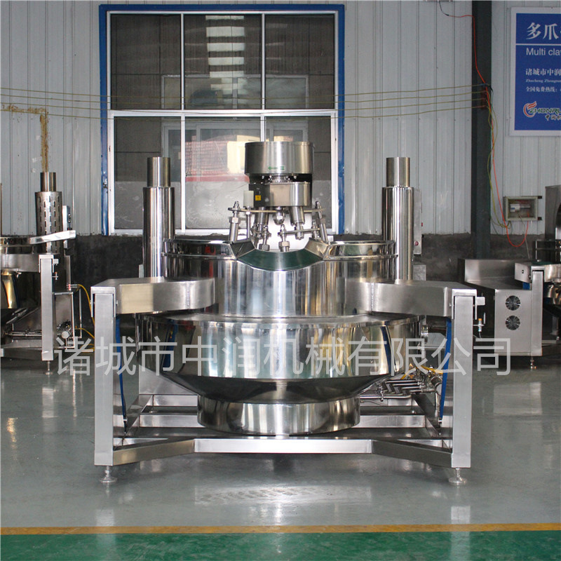 多爪搅拌炒锅 辣椒酱炒锅 火锅底料炒料机 多头炒酱料底料机设备