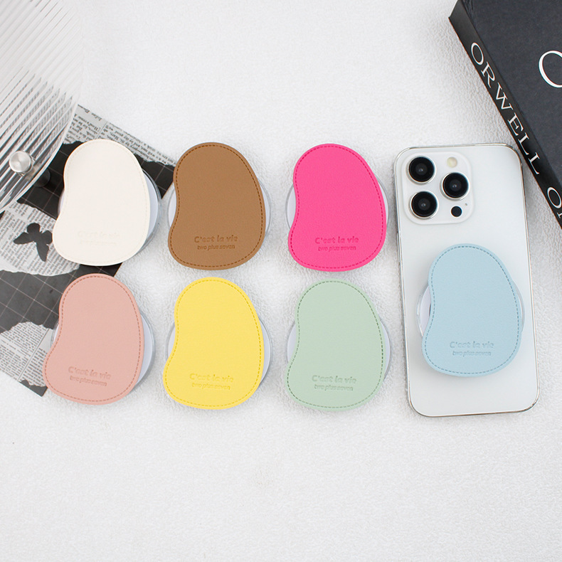 Leather Magnetic Transparent Mobile Phone Bracket Telescopic Folding Bracket Suitable for iPhone14pro Apple 13 Bracket