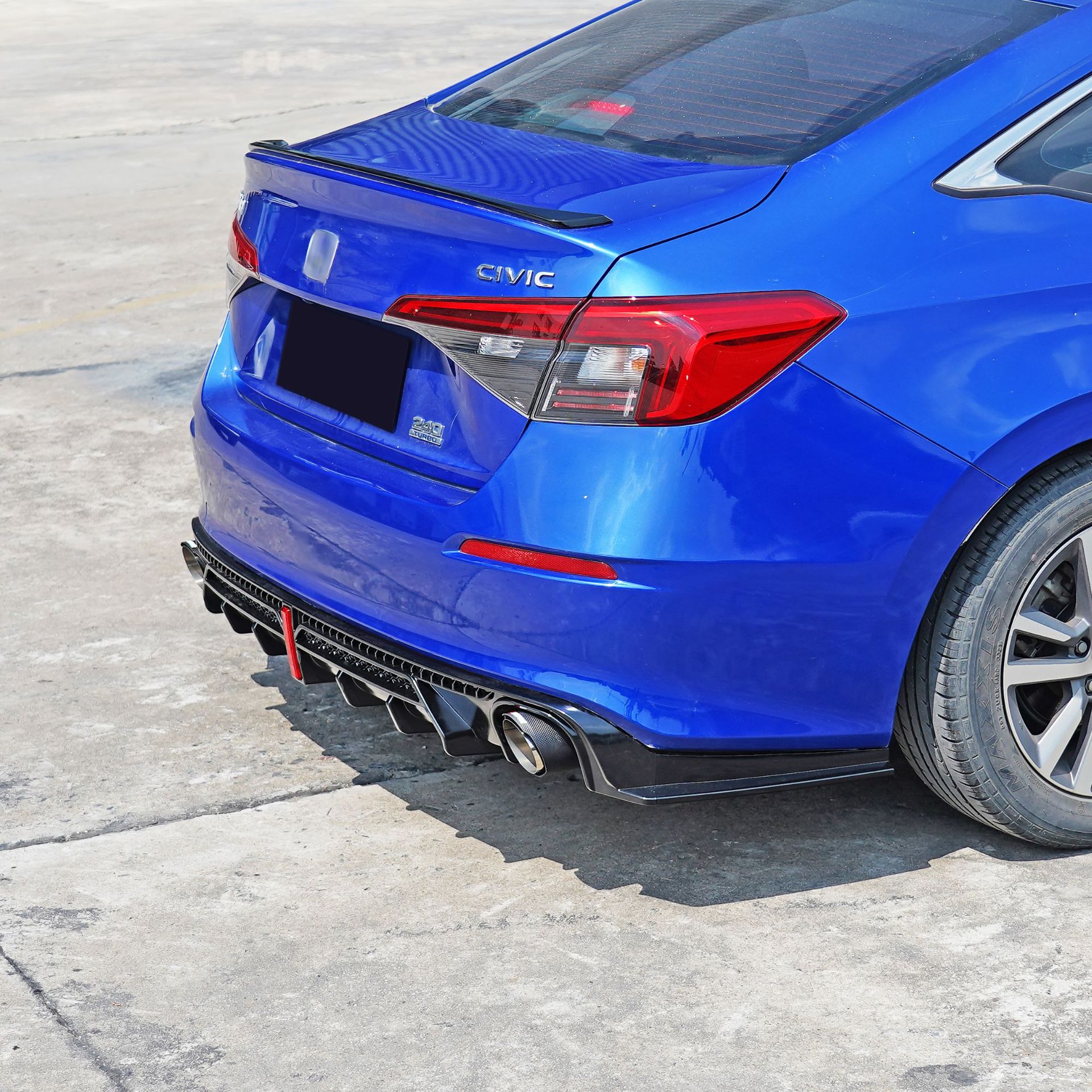 Suitable for 22 models of the 11th generation Civic modification: rear lip, rear spoiler, rear bumper, front splitter, front lip, side skirts, and rear wing