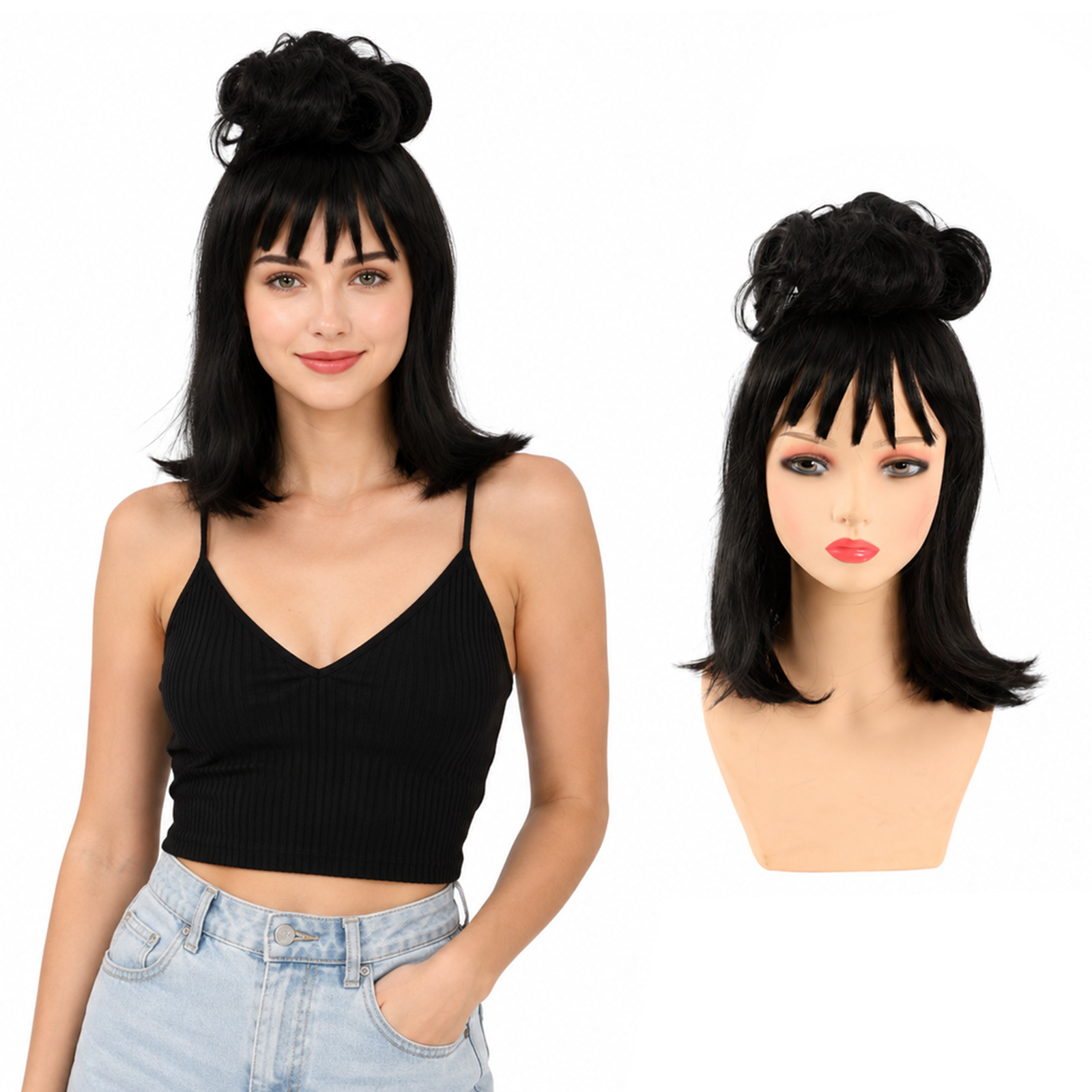 The Great Master of the Underworld Beetle Juice Lydia Deetz Wig