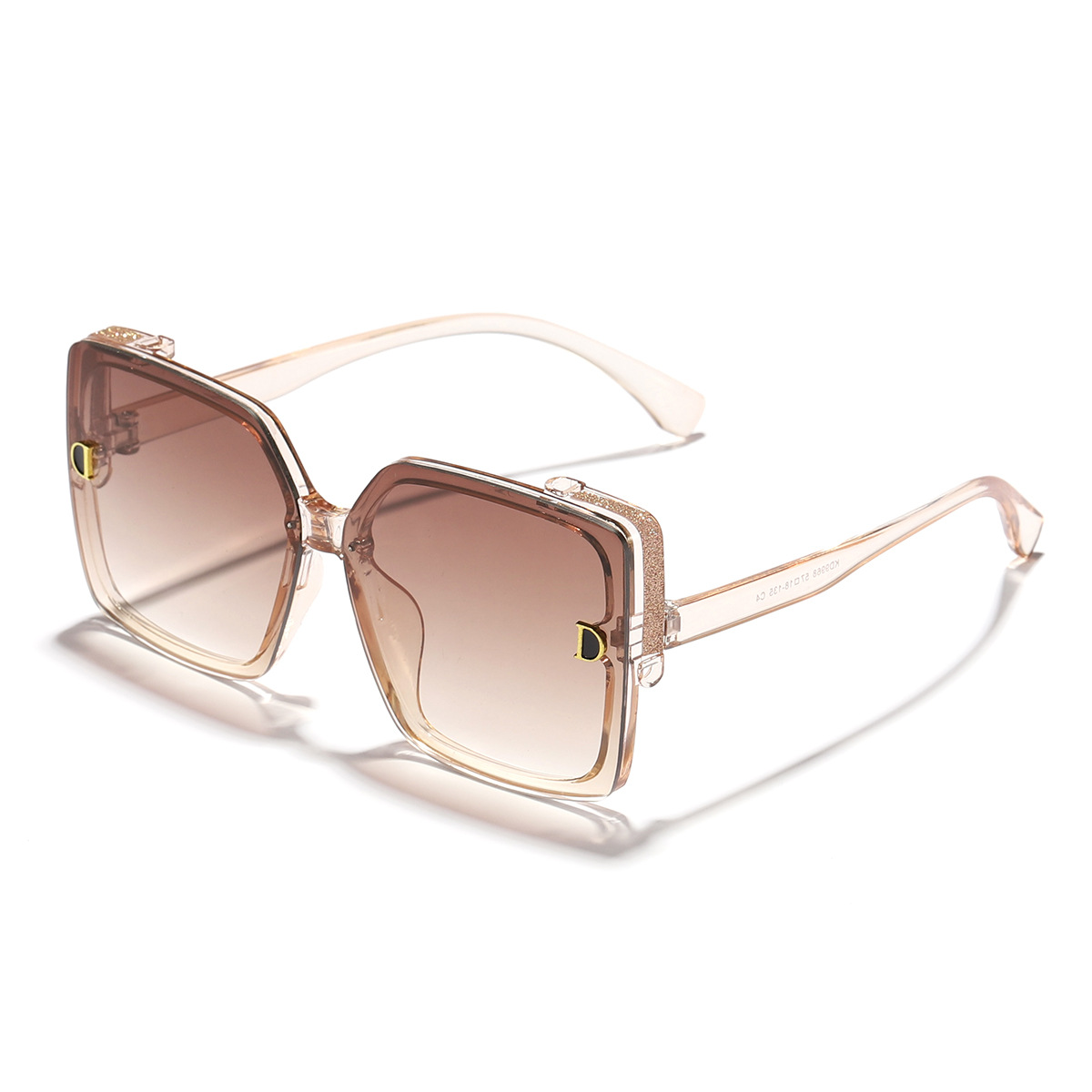 La nueva versión coreana de la letra D generoso marco cara pequeña PC gafas de sol calle moda desgaste necesario al aire libre gafas de sol