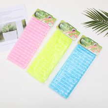 批发韩国提花长条桑拿巾去角质搓背巾沐浴露起泡泡浴花浴擦女澡巾