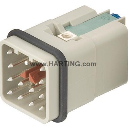 HARTING 09120123001 HAN 012-M 12芯 重载连接器 Han Q 12/0