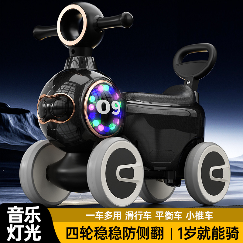 Children's Music Light Balance Car Boys and Girls Baby New Four-Wheeler