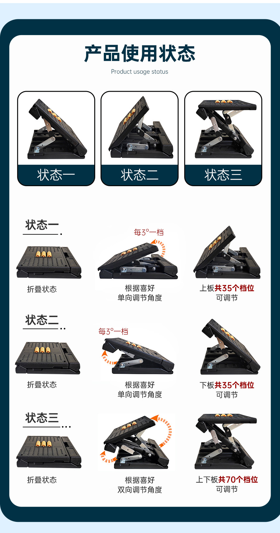 Car Leg Rest Footrest Passenger Leg Support Pad Rest Foot Pedal Car Leg Rest Footrest Footrest Footstool
