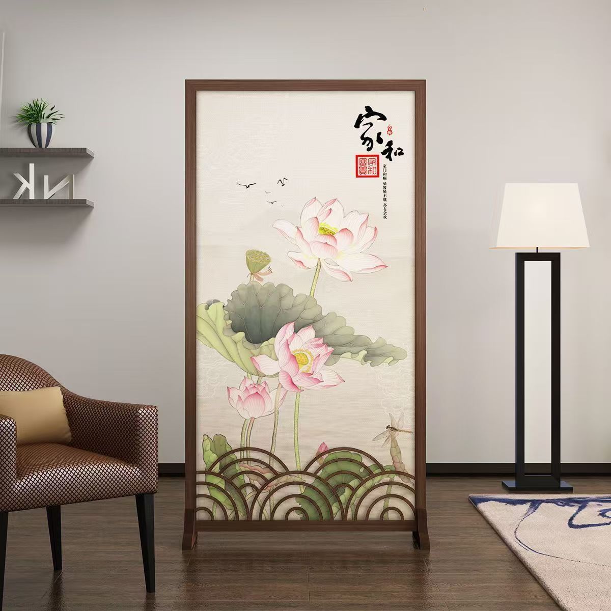 New Chinese-style Screen Partition Living Room Shades Home Entrance Entrance Home Tea Room Office Tea Room Hotel Seat Screen