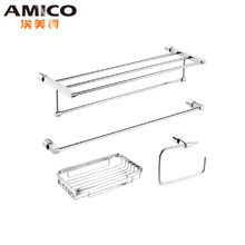 埃美柯卫生间置物架铜合金毛巾架卷纸浴室卫浴五金挂件工程批发