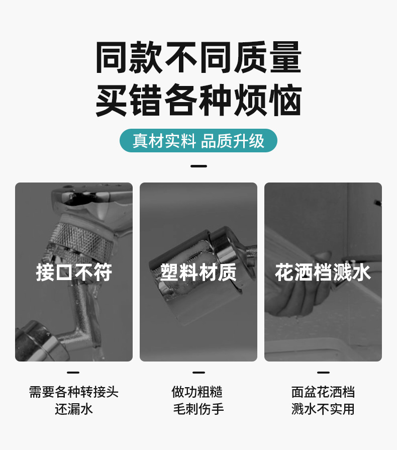 Washbasin faucet splash-proof head, shower head, bathroom universal multi-functional pressure-increasing water-saving, extended rotating starter Application Scenario