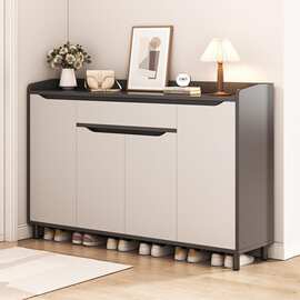 厂家直销鞋柜家用门口轻奢风多功能大容量储物柜2025新款玄关鞋柜