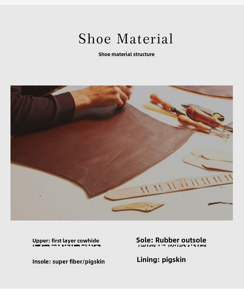 Top Layer Cowhide shoes men's Four Seasons Brand Three Joint Genuine Leather Oxford Dress Business shoes men's shoes_vogvips.com