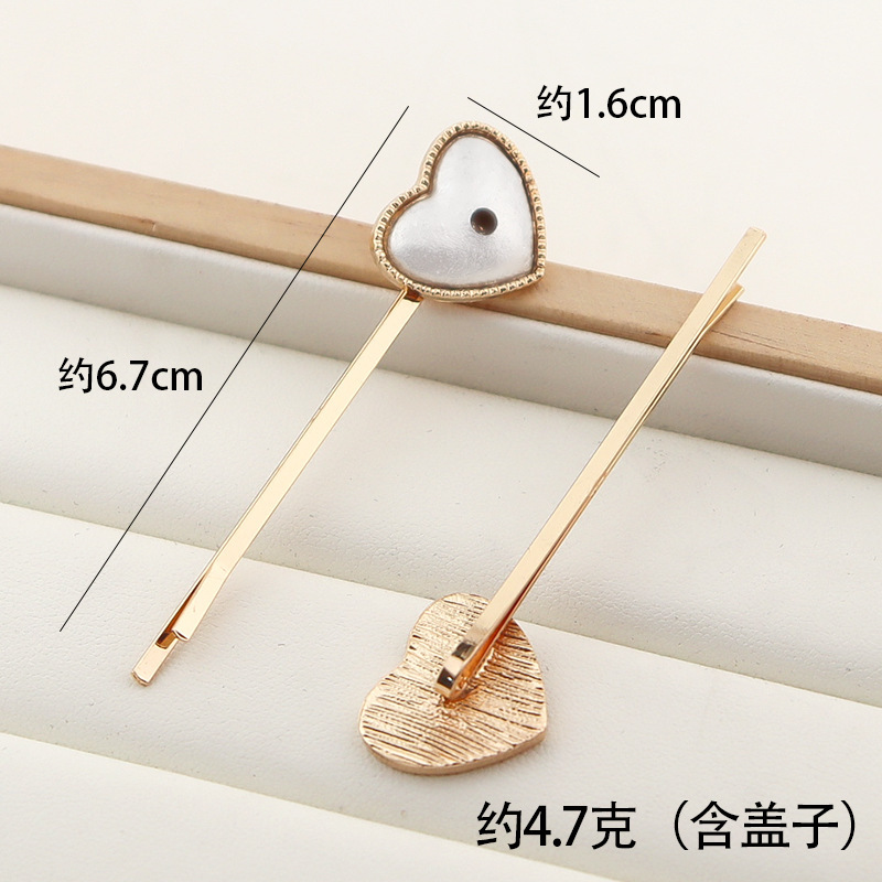 宋錦ワンワードクリップ diy ベースアクセサリーヘアピンベースカバー溝サイドクリップジュエリーアクセサリーメーカー在庫|undefined
