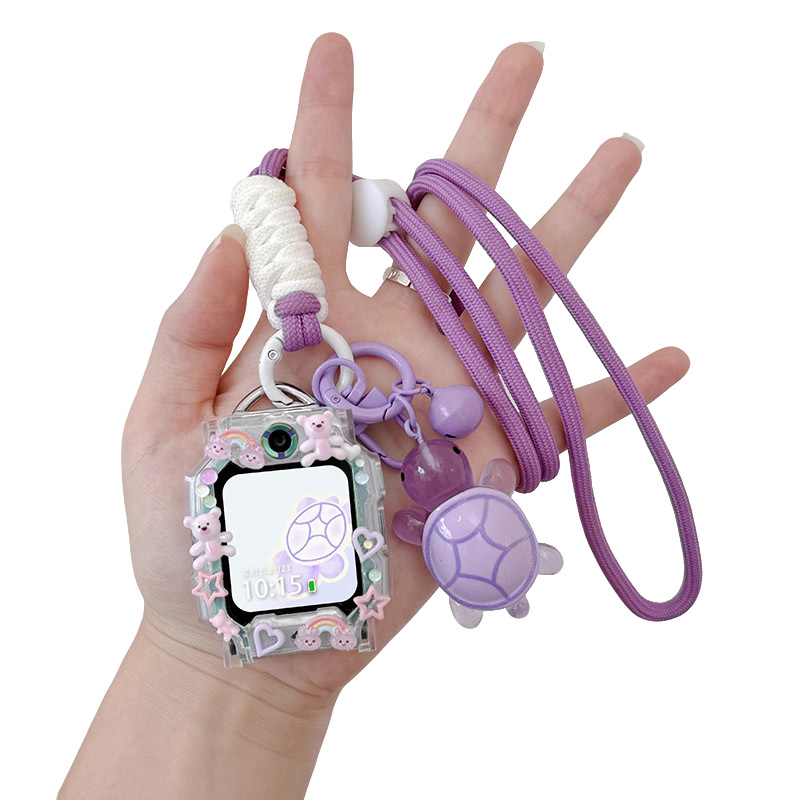 Suitable for Little Genius Kidsren's Phone Watch Strap Z10 Lanyard Z9/Z8/Z7S/Z6A Turtle Hanging Neck Cover Z5A/D2