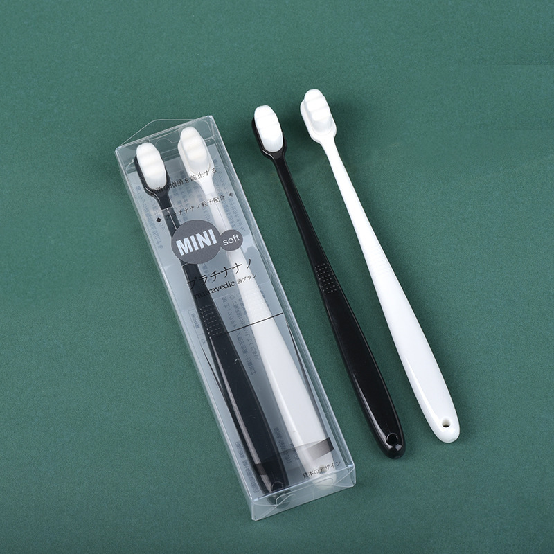 Unbranded Japanese Style Wanma Toothbrush 2 Pieces Soft Toothbrush Adult Standard Fine Hair Extra Fine Toothbrush Couple Toothbrush