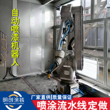 工業級自動噴塗機器人6軸機械臂汽車噴漆機器人流水線塗裝生產線