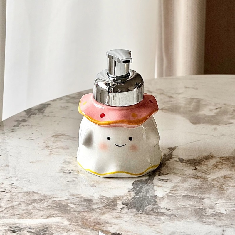 新しいかわいい手指消毒剤泡ボトル浴室のシンククリエイティブプレスボトルシャンプーとシャワー詰め替えボトル|undefined