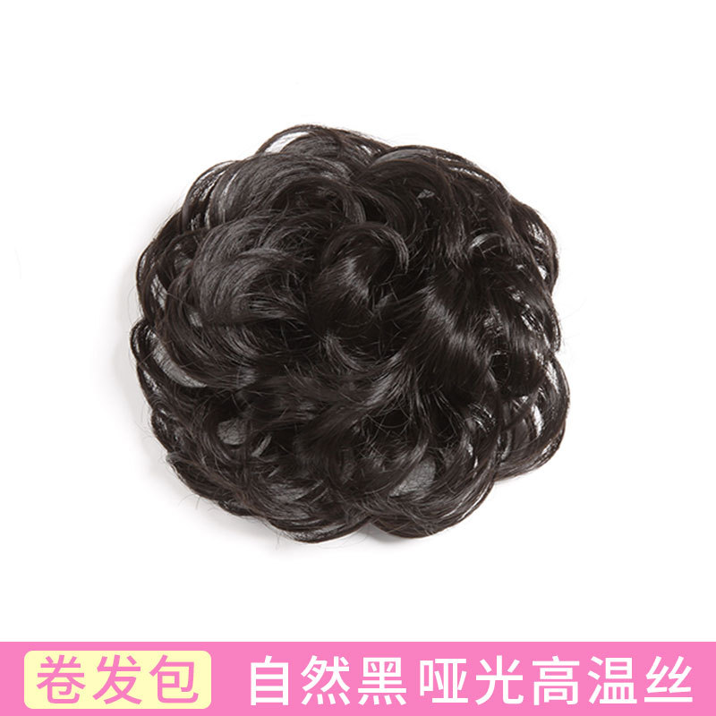 Moño postizo, postizo de moño, moño, moño de cabello lacio, venta directa de fábrica en stock, peinado de moño.
