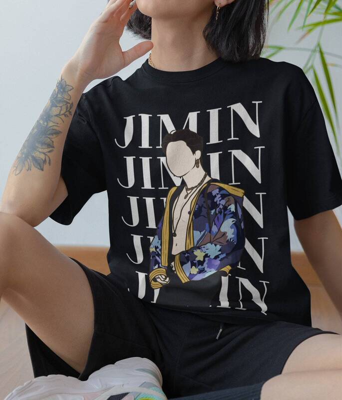 Jimin Shirt Kpop Jimin T-Shirt Kpop Army T-Shirt Unisex Sweatshirt Short Sleeve Tee