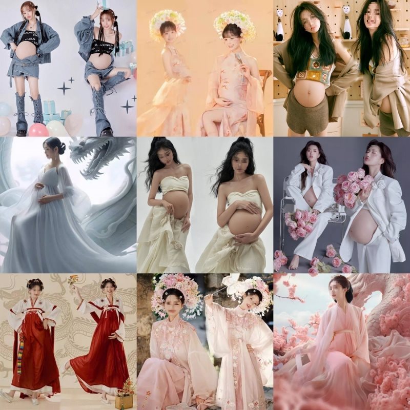 New Photo Studio Maternity Photography Clothing Maternity Photo Clothing Sexy and Cute Pregnant Mommy Maternity Photo Photo Clothing