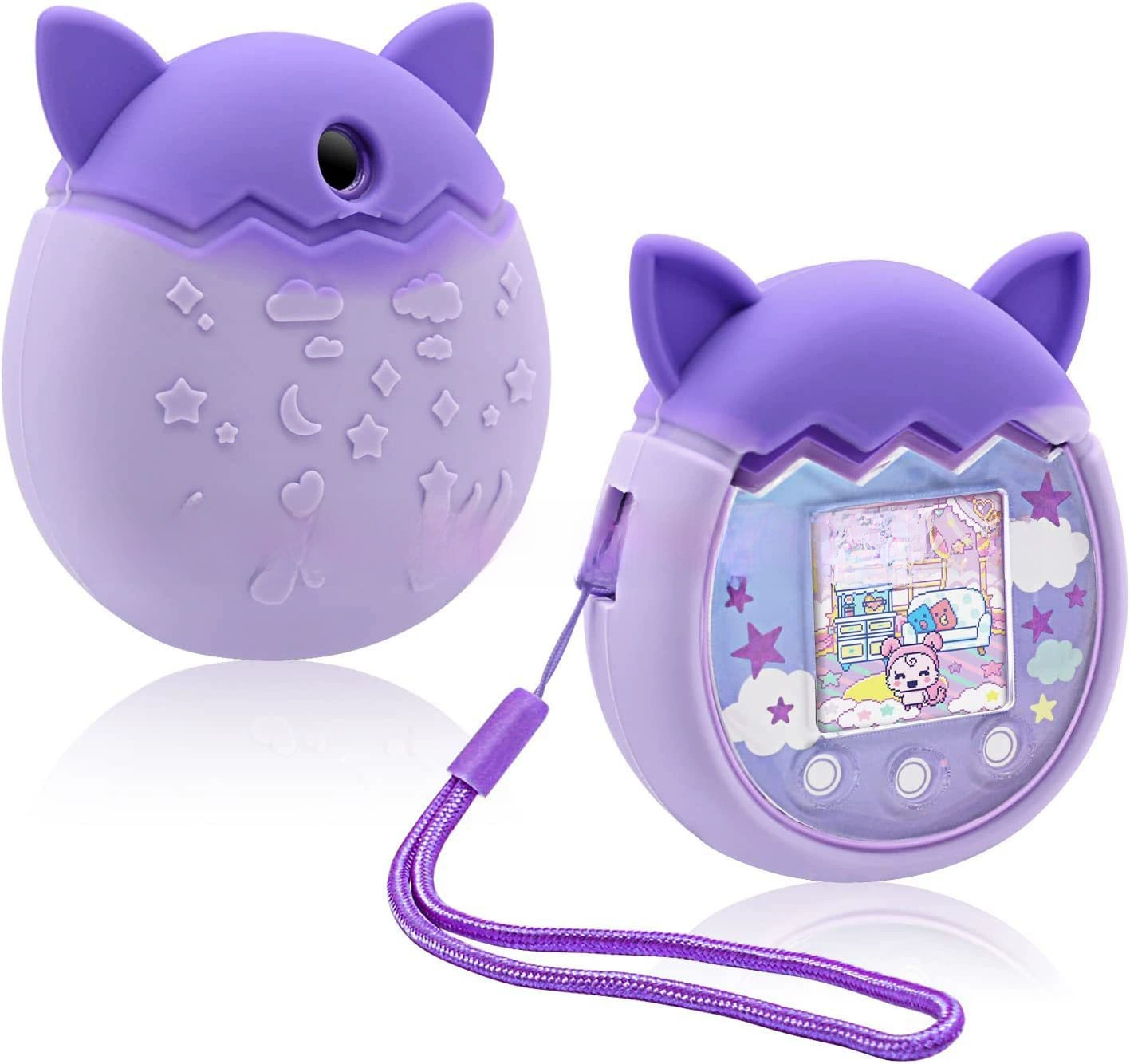 Силиконовый Тамагочи, защитный чехол, игровая консоль, питомец