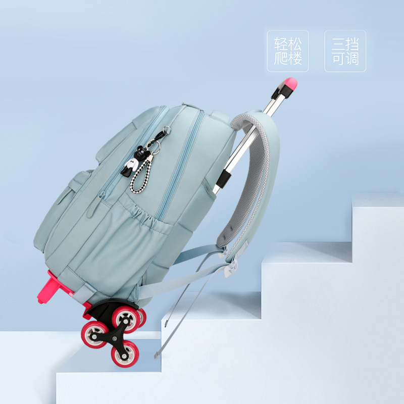 Natural Fish nuevo carro mochila primaria niñas de la Escuela de gran capacidad de descompresión protección de la columna vertebral de gran capacidad mochila entrega