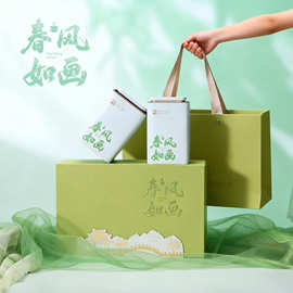 春风如画半斤装明前茶叶礼盒通用绿茶包装红茶绿茶包装盒空盒装