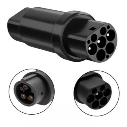 Type2toGBTEVchargingadapter32A3phaseBYD欧转国转换插座国标