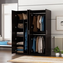W啠2衣柜简约现代实木儿童卧室家具经济型对开门简易大衣橱收纳柜