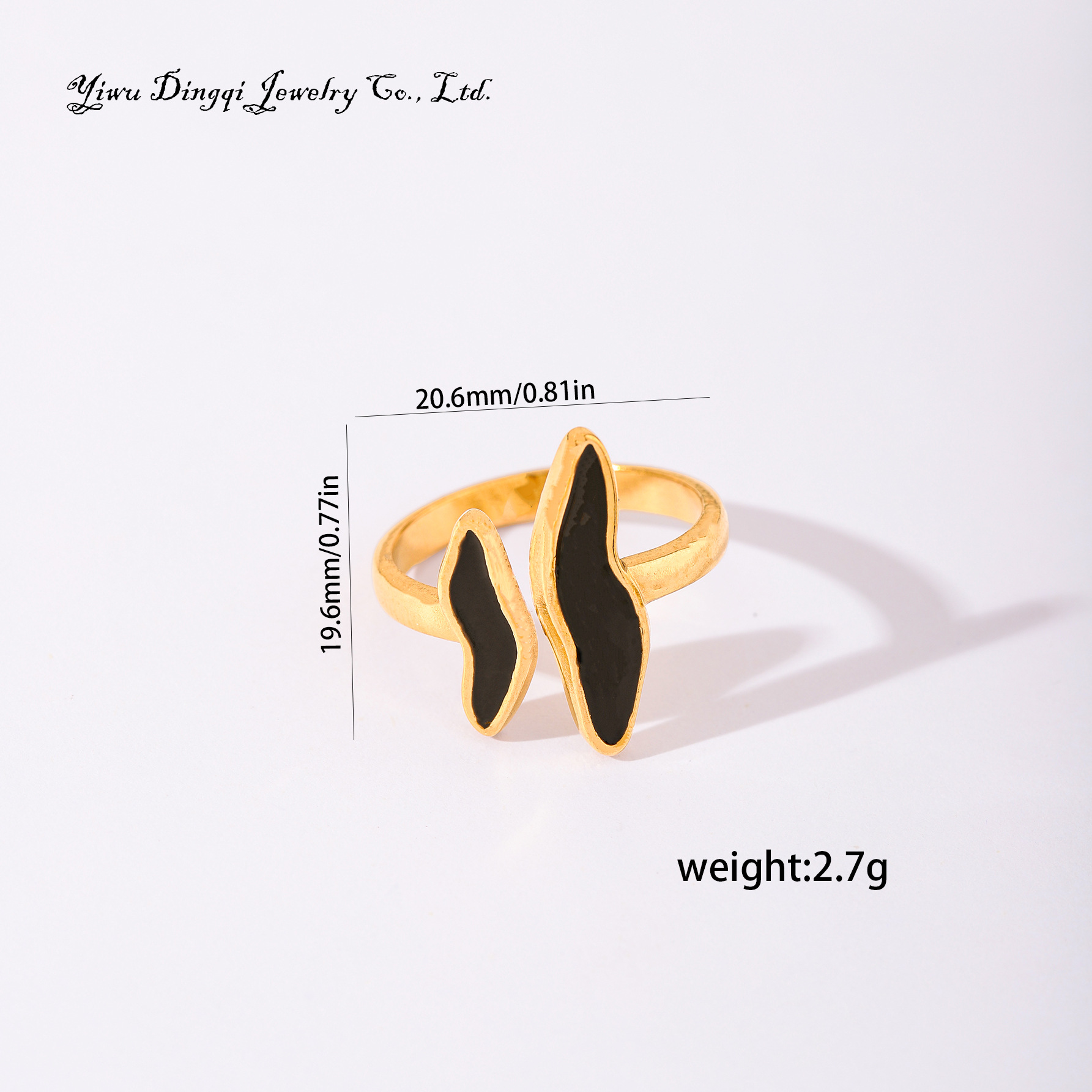 Stainless Steel Turquoise Open Ring Geometric Designer Style_voghion.com