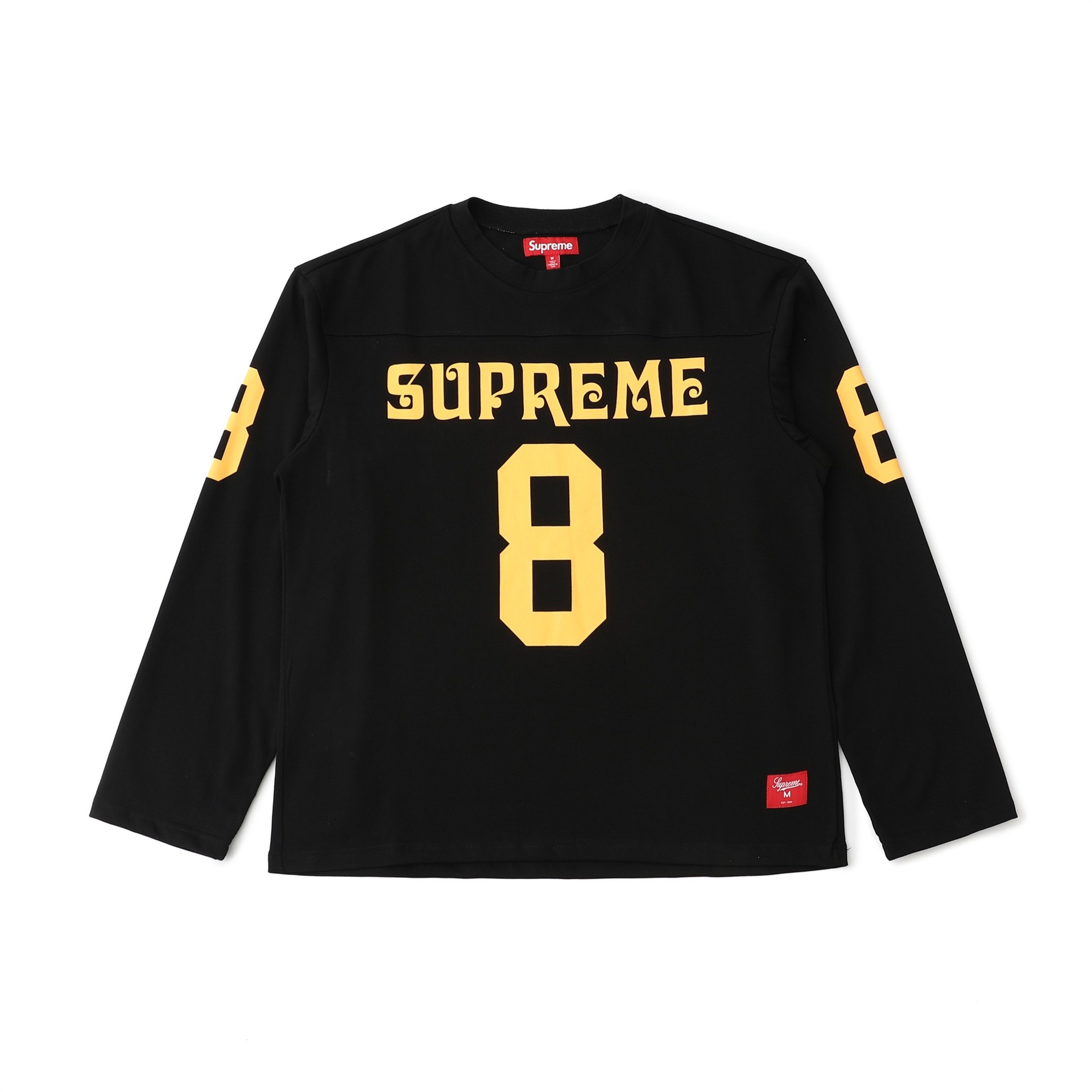 Supreme SS25 Affiliated Long-Sleeve Football Jersey Black