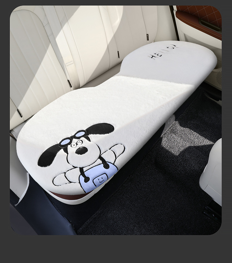 Car Supplies Winter Plush Car Seat Cushion Car Interior Accessories High-End Decoration Cute Cartoon Car Seat Cover