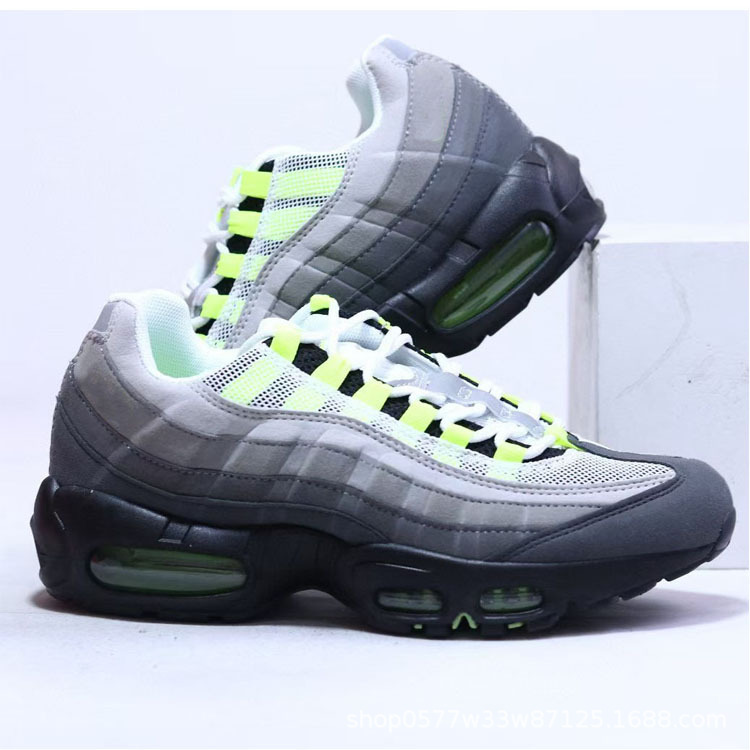 New Men's Shoes Air Max Thick Sole 95 Retro Classic Fabric Air Cushion Men and Women Comfortable Leisure Sports