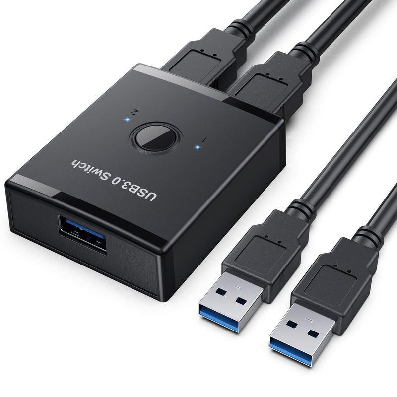 USB3.0 bi-directional switcher Private Mode 2-in/one in and two out printer share splitter