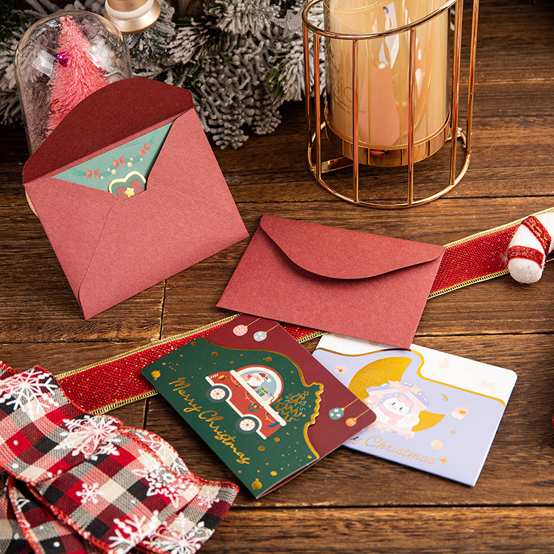 Creative Cartoon Christmas Bronzing Paper Folding Greeting Card display picture 1