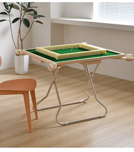 Таблица маджонга может быть сложена рукой, потирая Mahjong Platform Portable Simple Mall Multi -функциональная шахматы и таблица карт.
