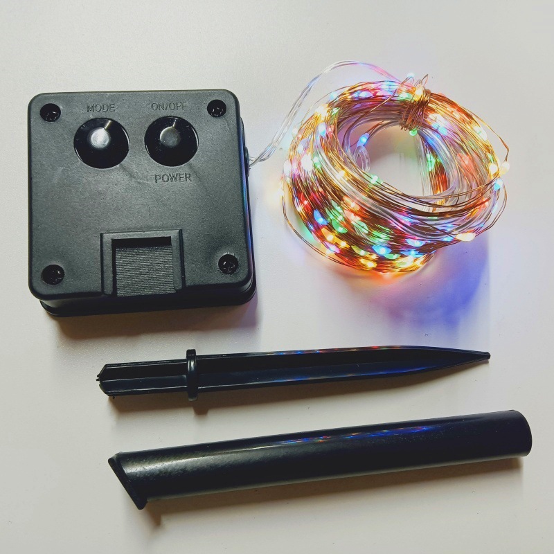 LED luz de alambre de cobre al aire libre luz solar cadena de luz jardín impermeable gypsophila atmósfera de decoración navideña luz de color pequeña al por mayor