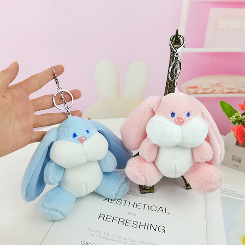 Cute Internet Celebrity Ins Dudu Rabbit Keychain Plush Doll Doll Girl Bag Pendant Catching Machine Doll Gift