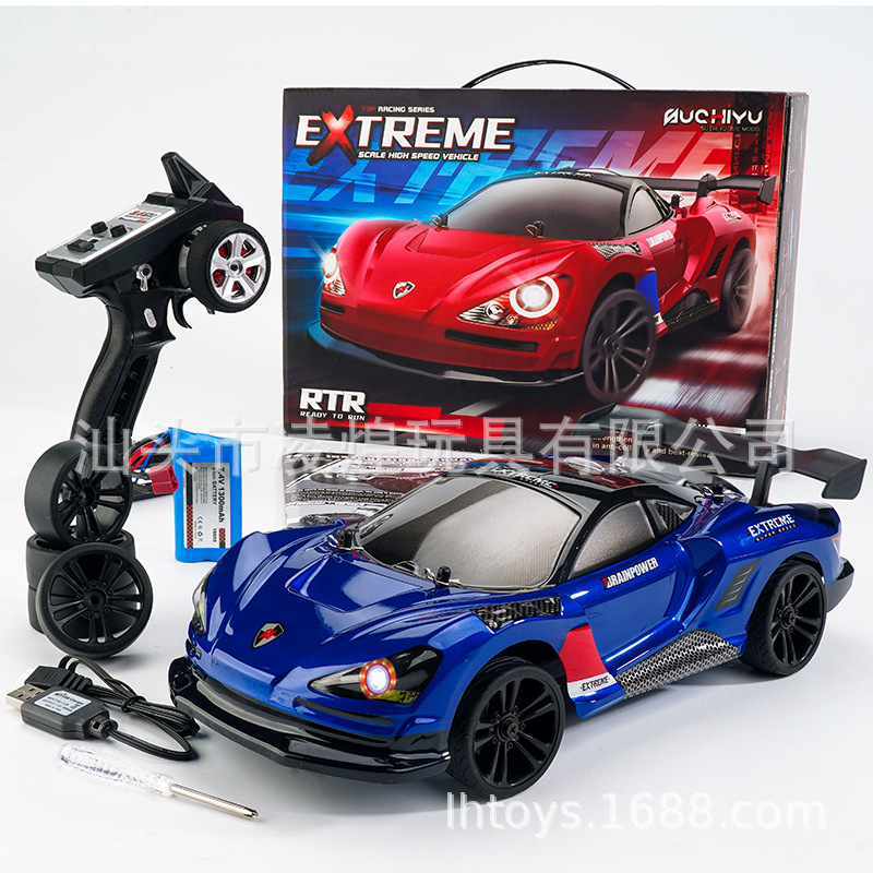 クロスボーダーリモコン四輪駆動高速車両ライト制御可能なフルスケールオフロード高速レーシングドリフトカーレーシングモデルRC|undefined