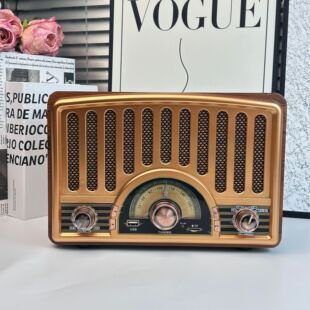 Cross-Border Retro Wooden Box Radio Fm/Am/Sw Multi-Band Bluetooth Playback Tf Card Playback U Disk Mode Ornaments