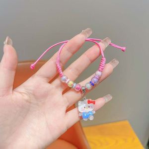 Linda niña nueva pulsera de princesa de dibujos animados niños Anna Aisha colgante pulsera cadena de joyería para niñas de nicho
