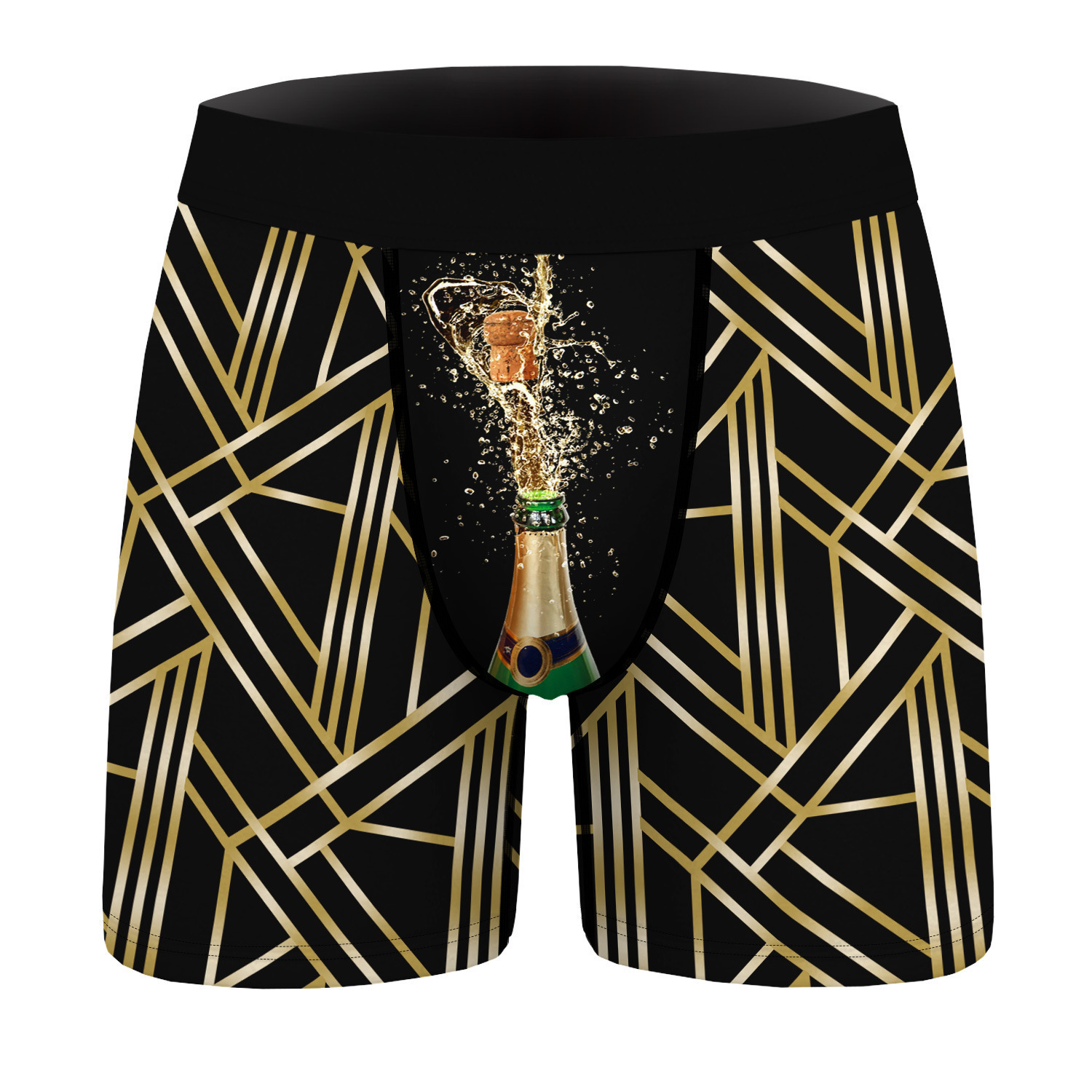 Teclas de piano transfronterizas impresas 3D pantalones cortos de casa para hombres estampados calzoncillos bóxer transpirables casuales para hombres MP01