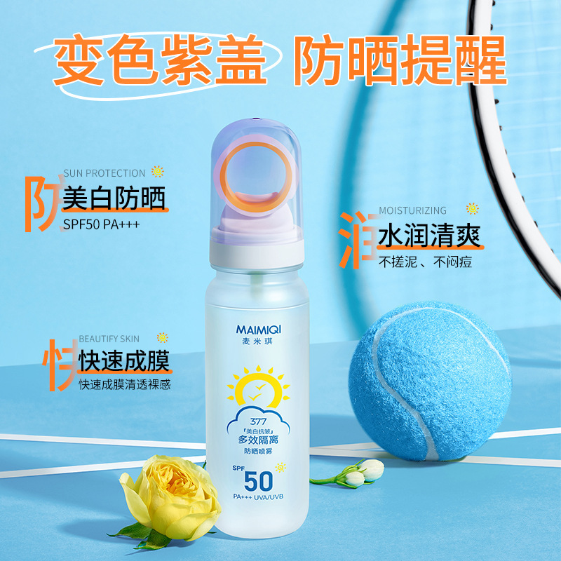 Spray Protector Solar Facial y Corporal Anti-Arrugas y Blanqueador para Cuerpo