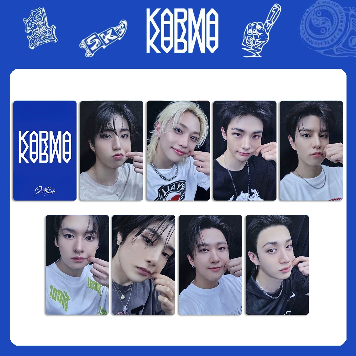 Альбом STRAY KIDS KARMA периферийная фотокарта ограниченная карта HOORAY альбомная карта SKZ специальная фотокарта