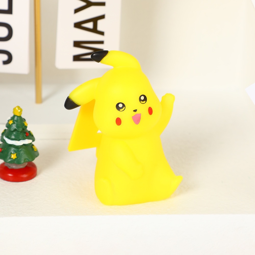 Pikachu lámpara de noche creativa dormitorio cabecera de la cama luces de atmósfera juguetes luminosos dibujos animados pequeños regalos de cumpleaños suministro transfronterizo