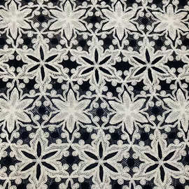 高端时装布料镂空刺绣花朵蕾丝花边面料新款Luxury  Lace Fabric