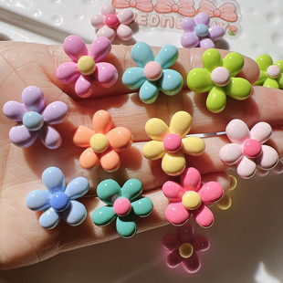 resin accessories wholesale diy accessories handmade material shoe buckle hat patch cream glue irregular five petal flower small