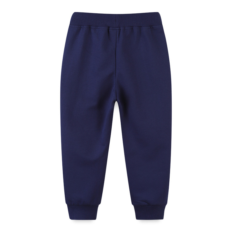 Estilo europeo y americano otoño nuevos muchachos al por mayor de los niños dibujos animados bordados Pantalones deportivos un envío image 3