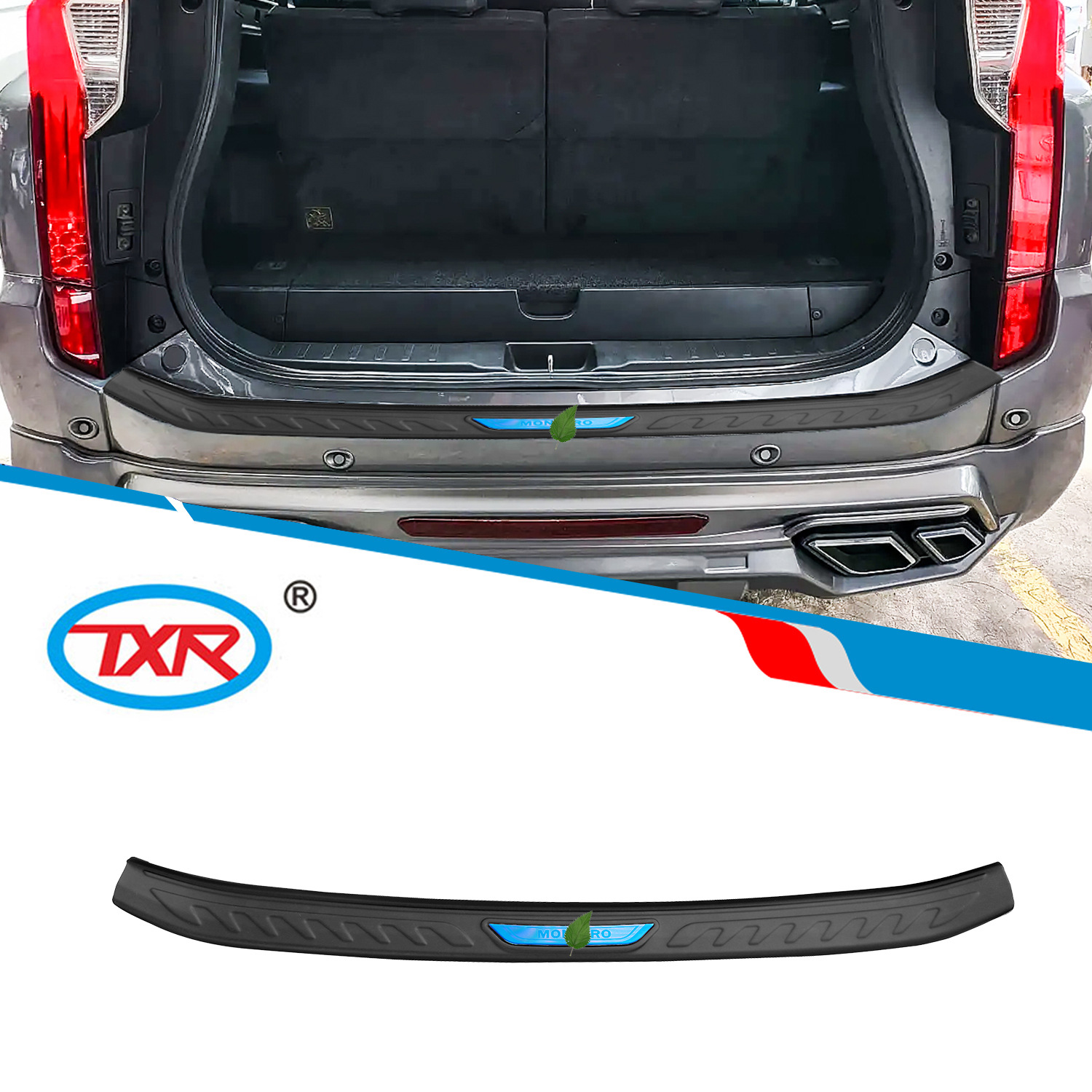 TXR adecuado para Mitsubishi Montero sport protector trasero modificación del automóvil protector exterior accesorios de Bumper Guard