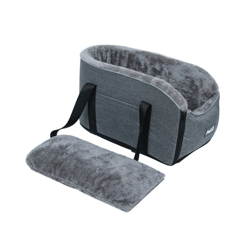 Cross-border pet car cat and dog bed Car center console cat bed Car seat pad pet travel handbag