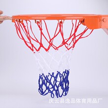 厂家供应加粗篮球网加粗耐用手工编织耐用丙纶12扣标准篮球网