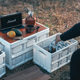 Outdoor camping storage box industrial style foldable storage car backup household storage portable large plastic box